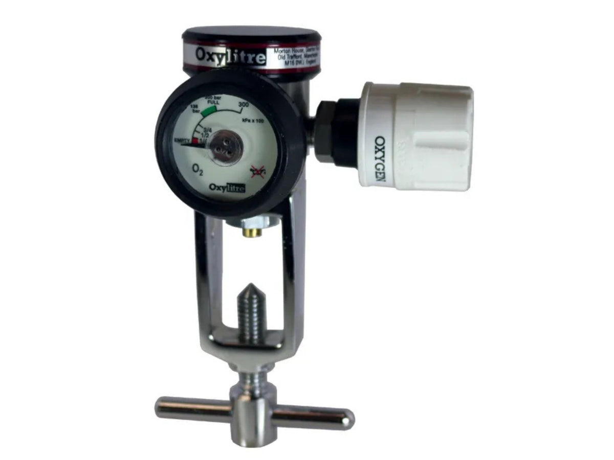 Compact Regulator Pin-Index & Self Sealing Valve Oxygen