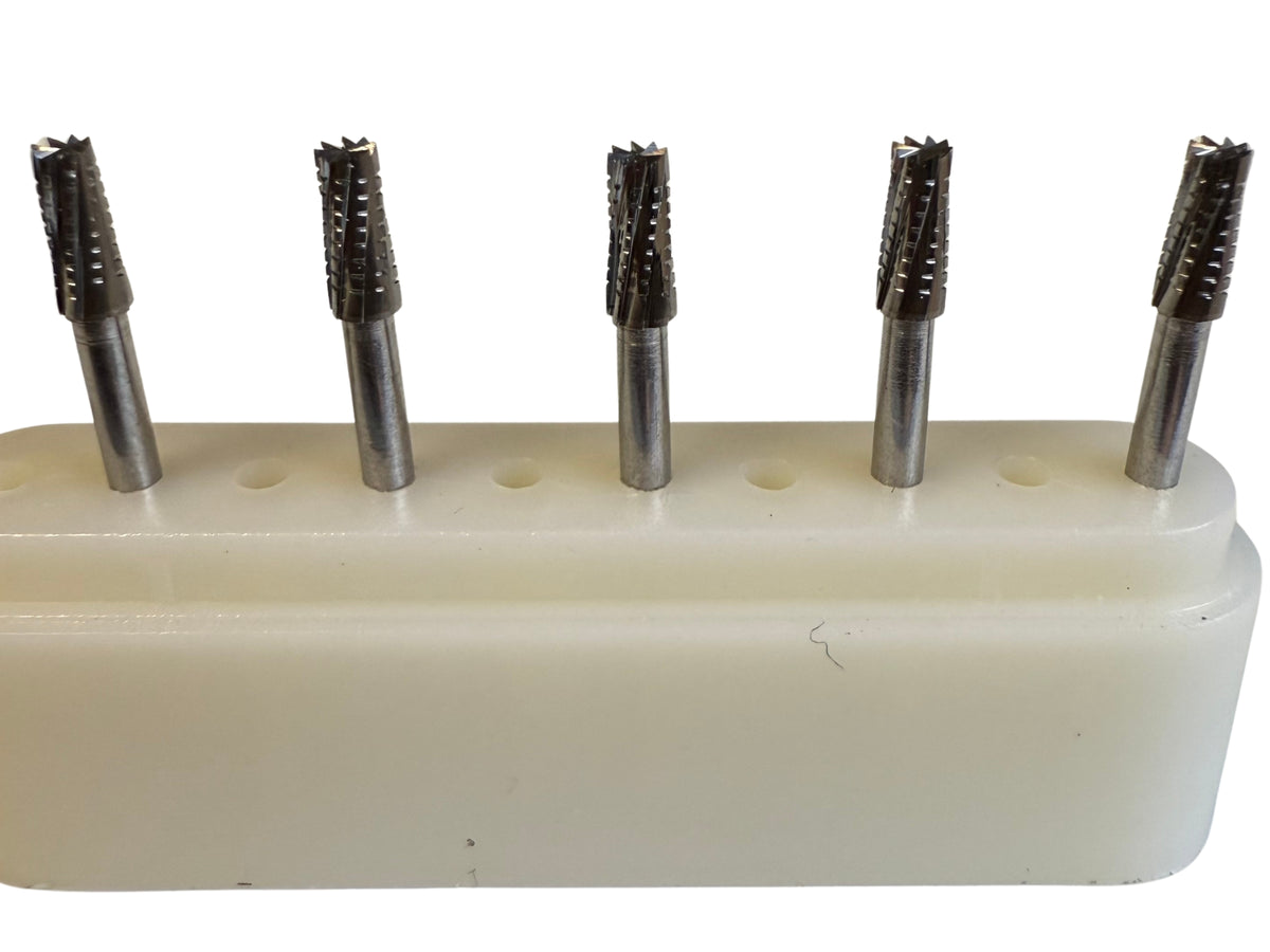 DenVet Dental Tapered Flat End Fissure Bur, Cross Cut