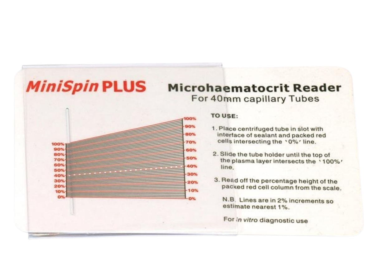 Microhaematocrit Reader For 40mm Capillary Tubes