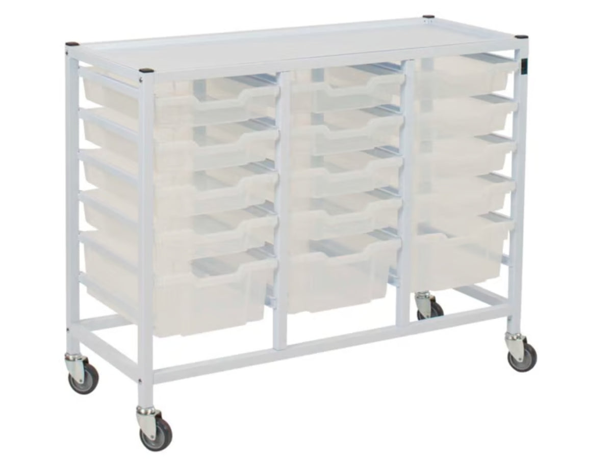 Gratnells Compact Trolley with 15 Trays