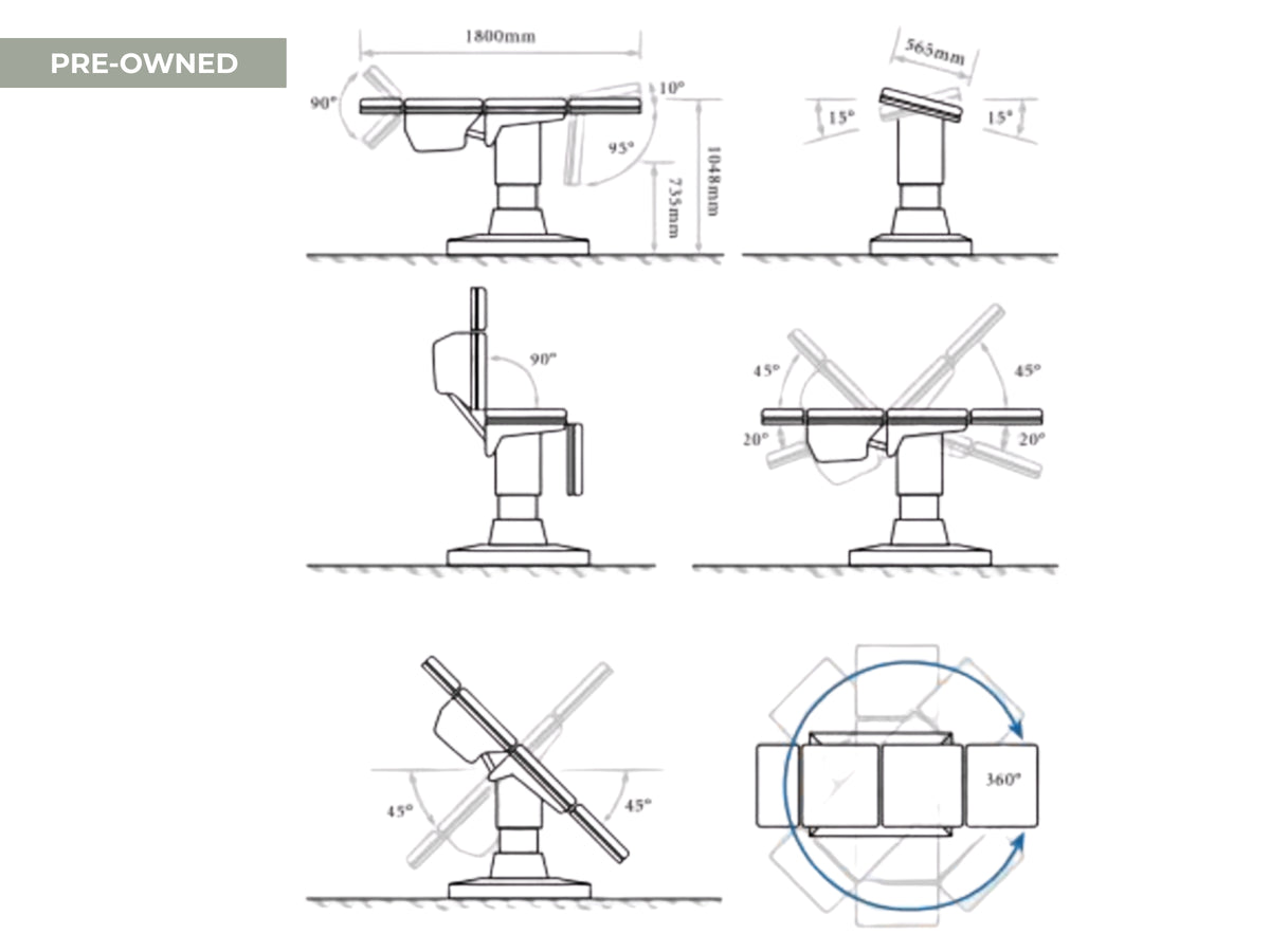 Eschmann MR Hydraulic Operating Table