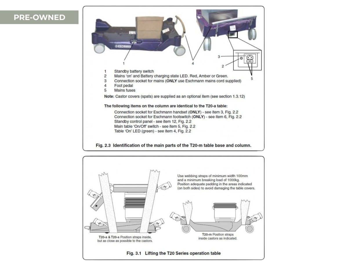 Eschmann T20 Operating Table
