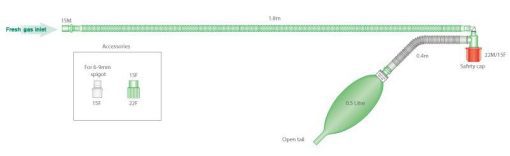 - 2120000 Ayres T Piece Anaesthetic Circuit