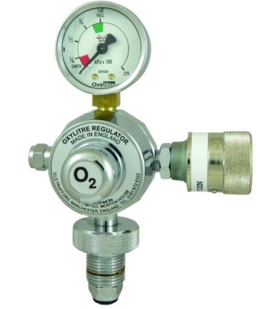 Standard Regulator BN & Self Seal Valve - Oxygen - Capture