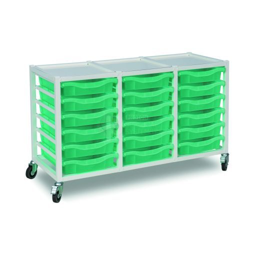 - Trolley Monarch Medical Grade Single Column Metal Storage Trolley 18 Aqua Trays